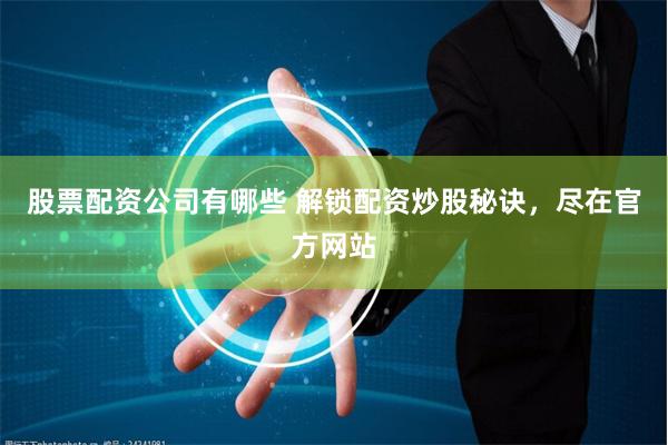 股票配资公司有哪些 解锁配资炒股秘诀，尽在官方网站